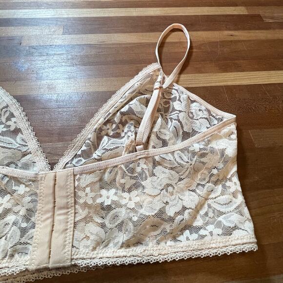 I.n.c. International Concepts Women's Lace Bralette Lingerie almond latte Small - Picture 4 of 5